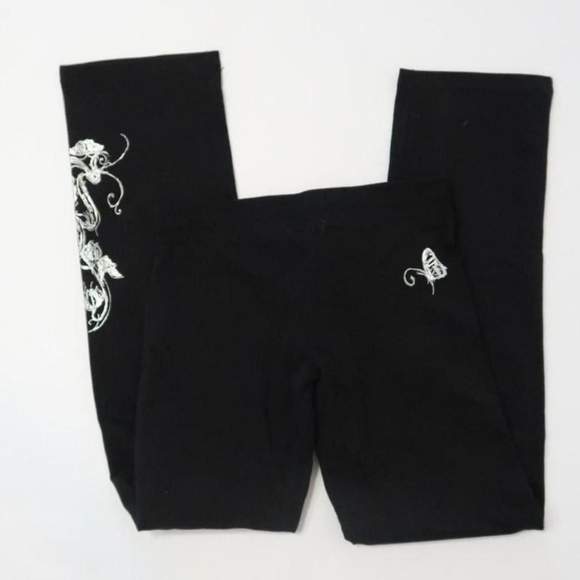 ☆BCBGMAXAZRIA Black & Silver Rhinestone Tracksuit☆ - Picture 5 of 6